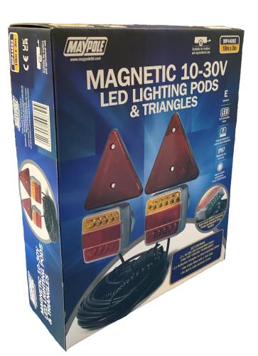 Maypole 10-30V LED Magnetic Lighting Pods 10m Trailer Cable MP44862 - Maypole44862 DP.jpg